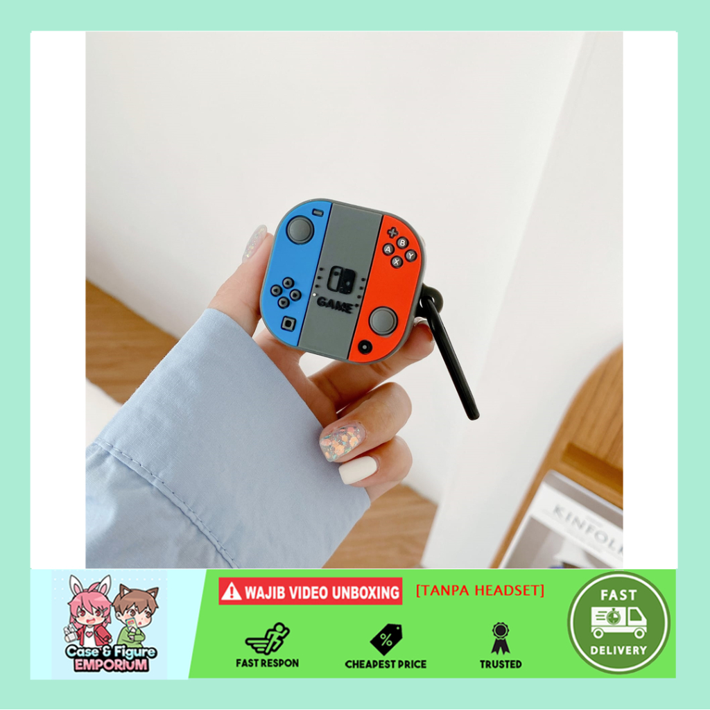 Case WM01 WM02 Baseus Encok Earphone Silikon Karakter Kartun 3D 04 Nitndo