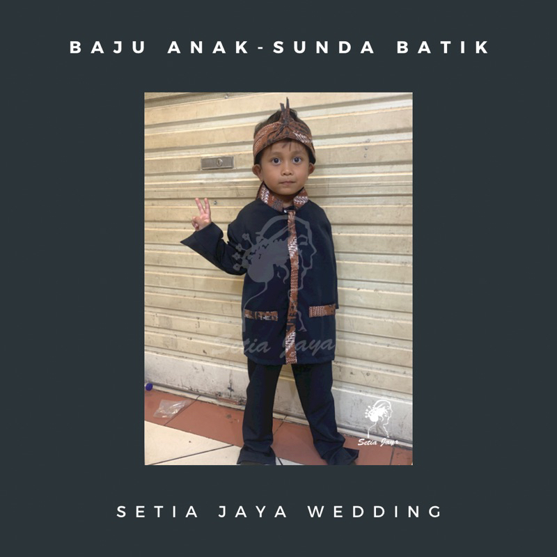 Beskap Sunda Anak Batik/ Basofi Anak Sunda
