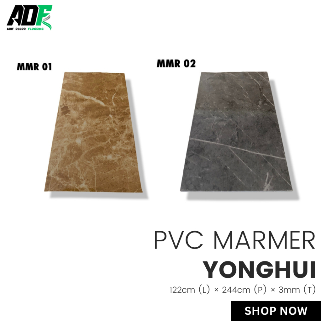 TERBARU PVC MARMER YONGHUI Dekorasi Dinding / Panel WPC / PVC BOARD