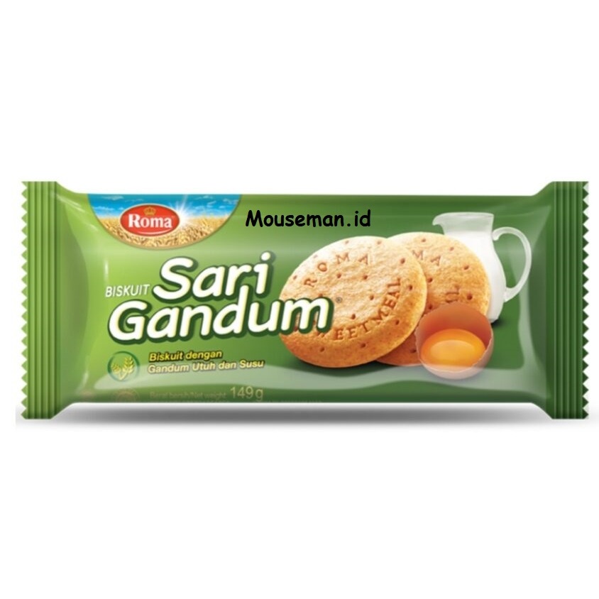 

Biskuit ROMA Sari Gandum Biskuit dengan Gandum Utuh dan Susu 149gr