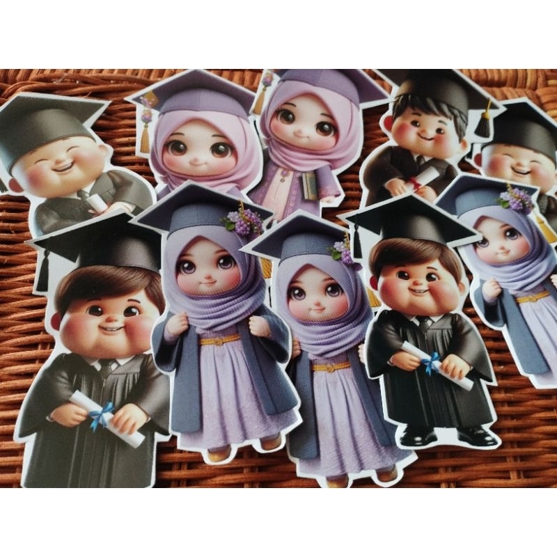 

TERMURAH!! tropper hiasan buket wisuda isi 40 greeting card wisuda hiasan buket