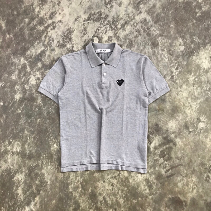 POLO SHIRT PLAY CDG BASIC (GREY) ORIGINAL SECOND