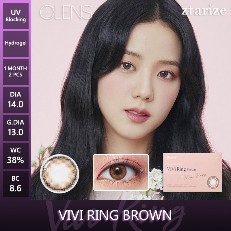 ztarize - Ready Stock - OLENS 🇰🇷 Vivi Ring Brown 1 Month Soft Contact Lens 1 Pair - OLENS x BLACKPIN