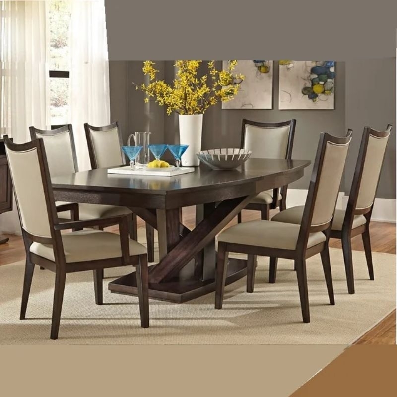 set kursi makan meja kayu modern set kursi makan jati set kursi makan mewah