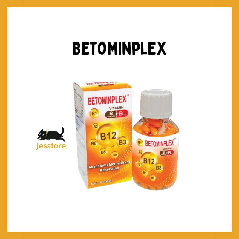 BETOMINPLEX B COMPLEX + B12 ISI 100 (MEMBANTU MEMENUHI KEBUTUHAN VIT B COMPLEX)