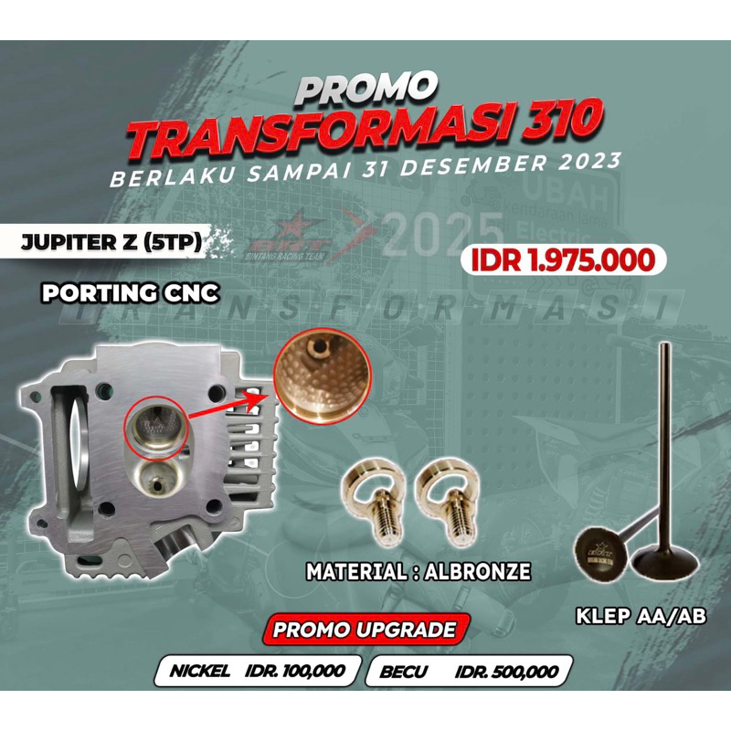 BRT SUPER HEAD JUPITER Z 29/24 PORTING CNC