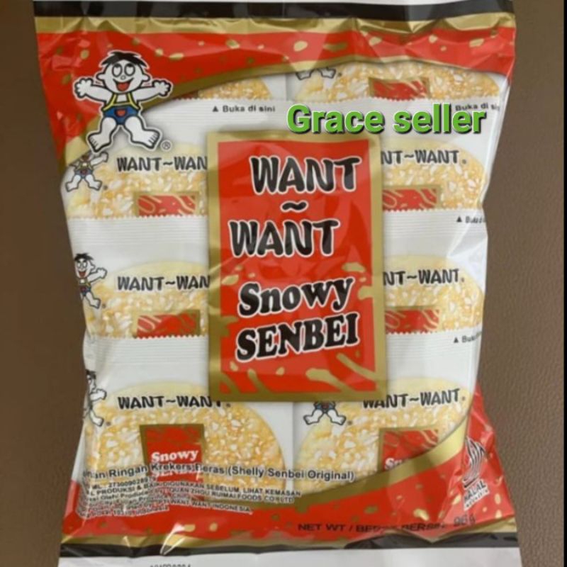 

Want want shelly rice crackers senbei 96gr/kerupuk beras
