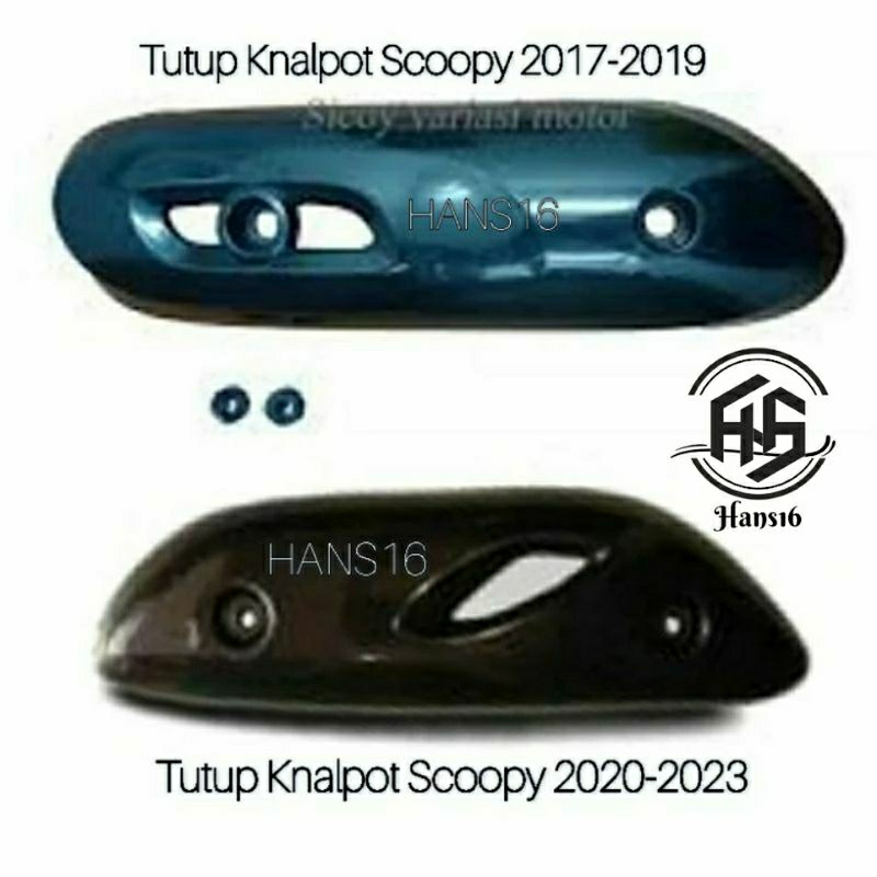 COVER TUTUP KNALPOT SCOOPY FI INJEKSI 2017-2023