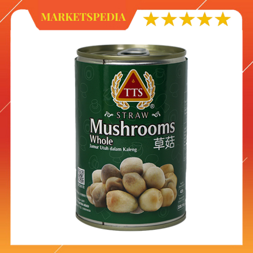 

TTS Brand Straw Mushroom / Jamur Kaleng 425g