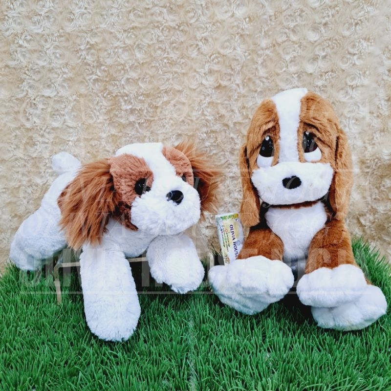 Boneka Anjing Saint Bernad Boneka Anjing Basset Hound Boneka Anjing Cavalier
