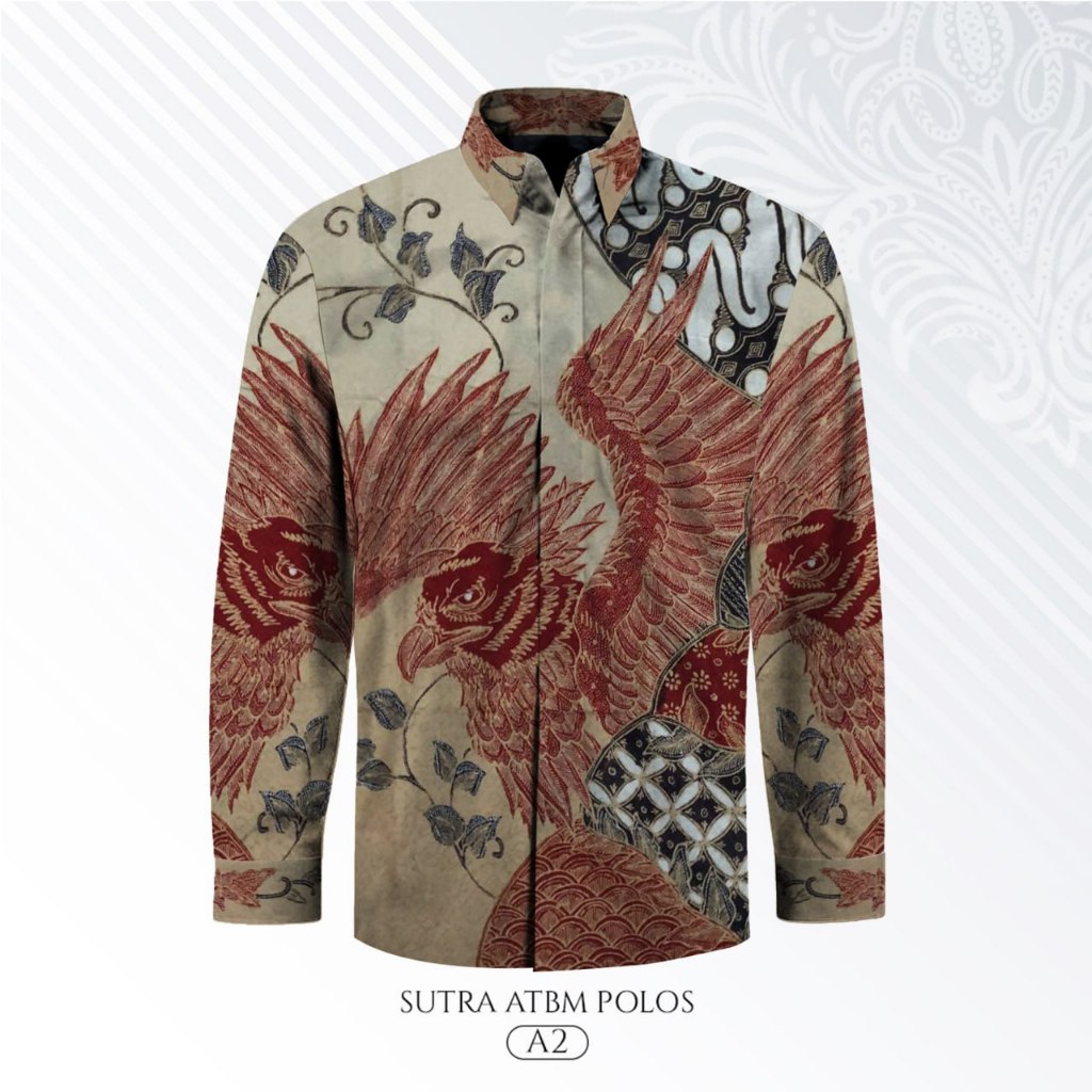 Kemeja batik pria lengan panjang Kemeja batik cowok Kemeja batik jumbo xxxl pria Kemeja batik anak m