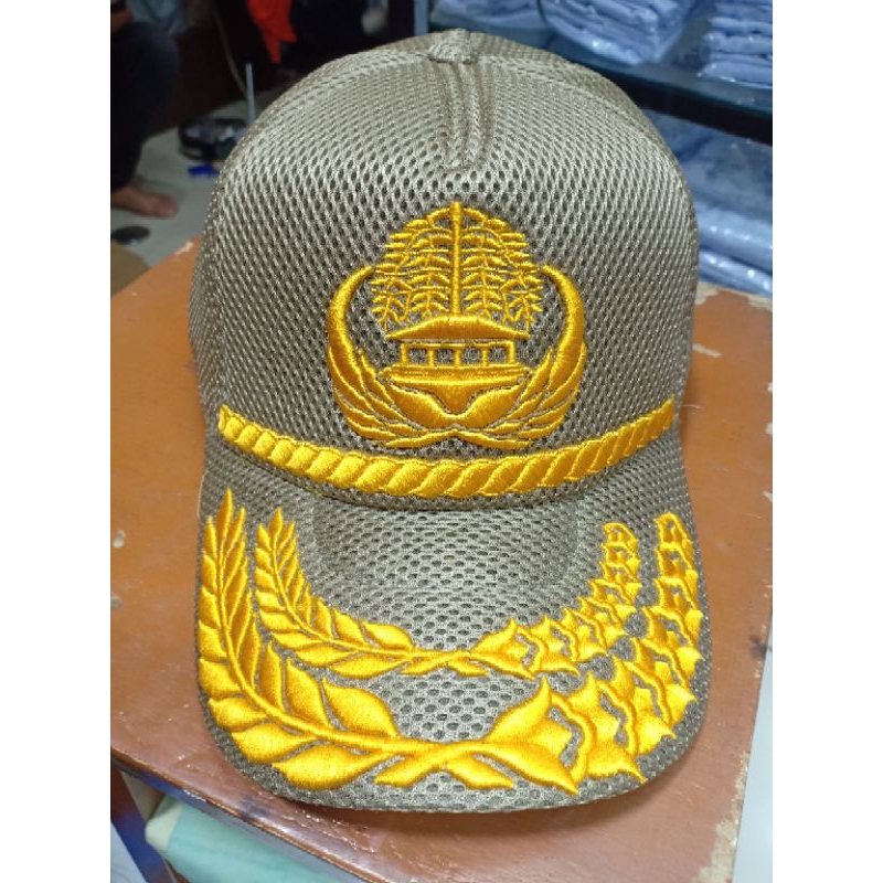TOPI PNS KORPRI GOL 4 TOPI JARING KORPRI GOL 4 WARNA KEKY.