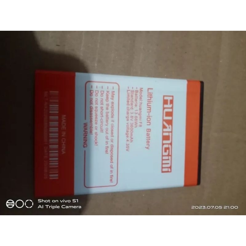 Batre Hp HUANGMI F8 Ultra Ori cabutan normal