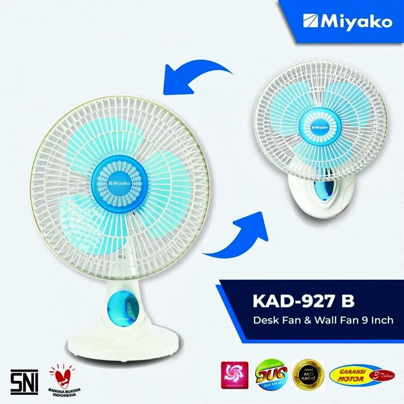 kipas Miyako 9 inci KAD-927 B PL / Kipas angin Miyako KAD 927B / kad927bpl