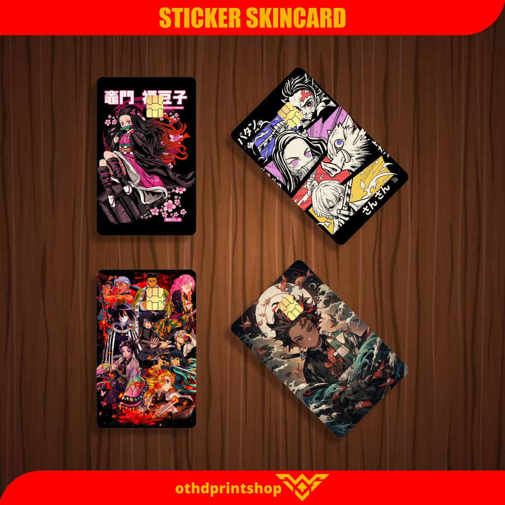 

Stiker Sticker Skin Kartu Atm Demon Slayer Special Stiker Sticker Garskin Skin Card Sticker Pelindung Kartu Skincard ATM SIM KTP E-MONEY Stiker Atm Motif Demon Slayer