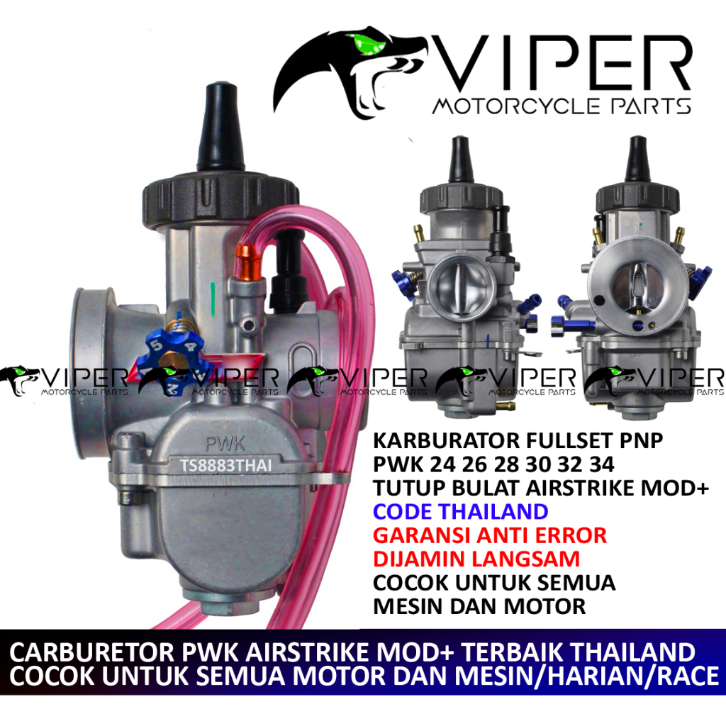 [ BISA COD ] KARBURATOR AIRSTRIKE MOD MODIF RACING QAS 24 26 28 30 32 34 36 35 38 RACING BORE UP MOD