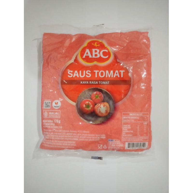 

saus tomat ABC sachet per pak isi 22 pcs