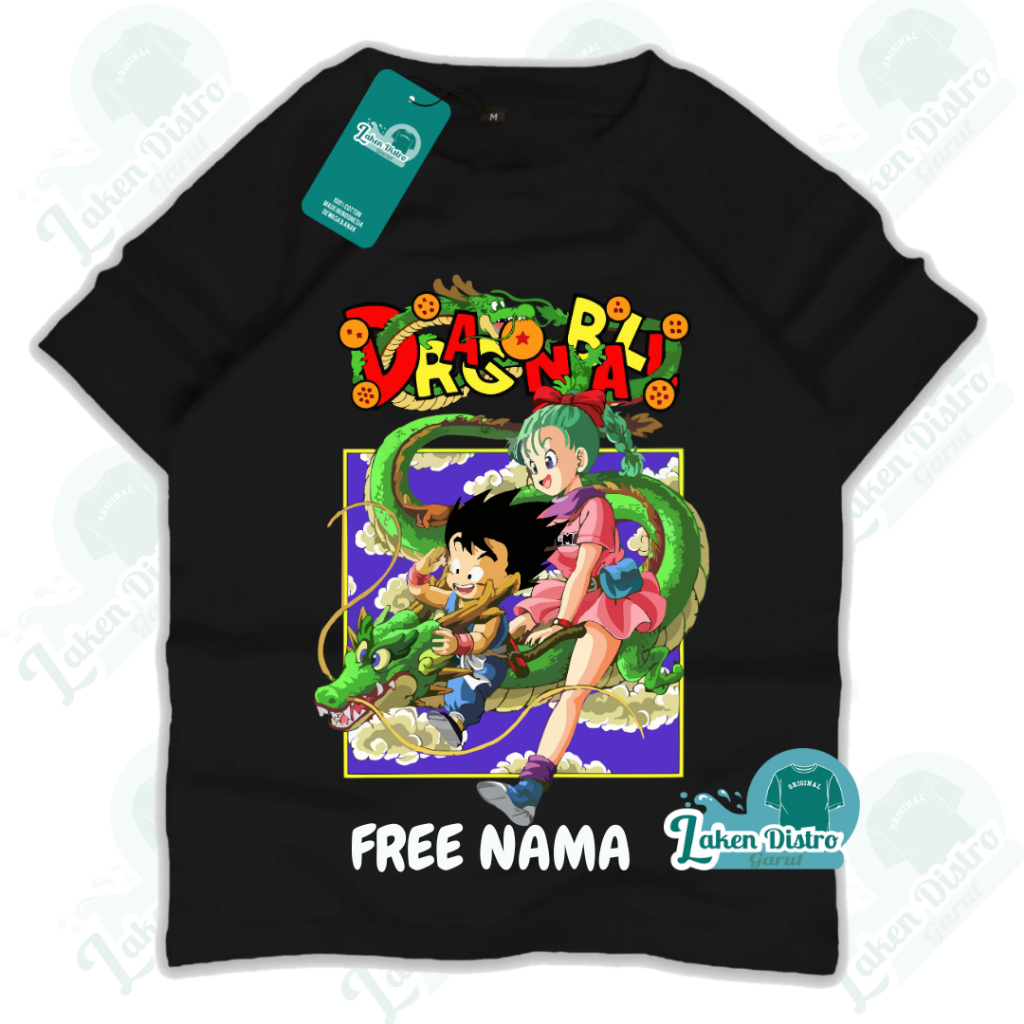 Kaos Anak Laki Laki Dragonball Naga Free Custom Nama Bahan Cotton Combad Sablon Dtf Premium Baju Dis