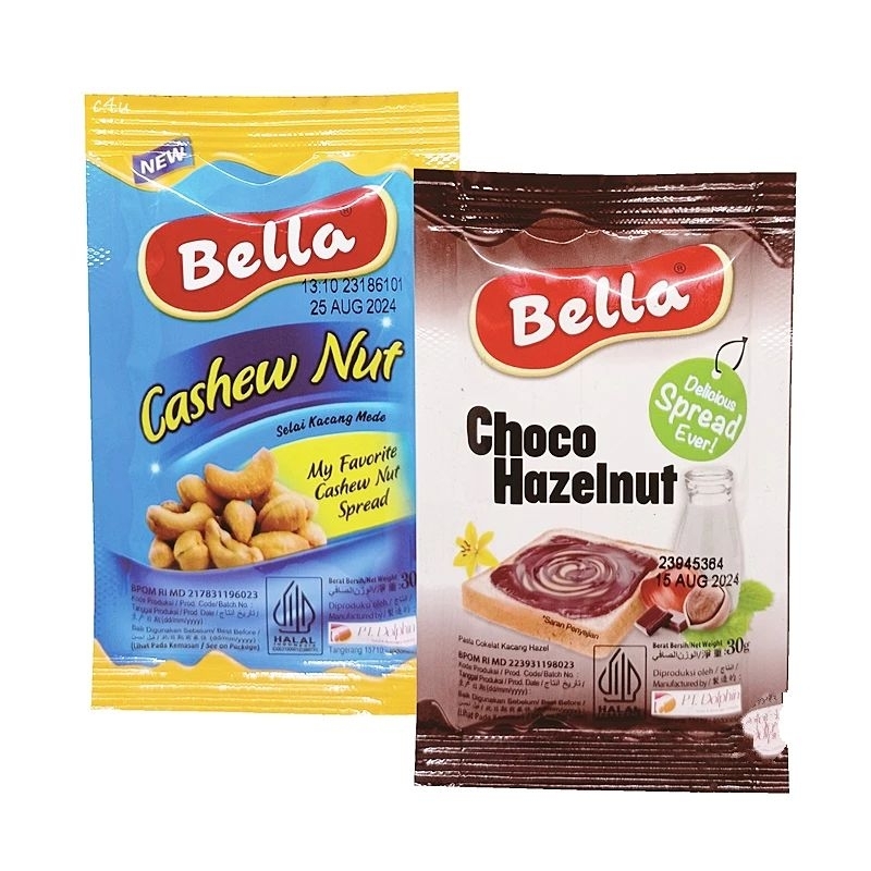 

Bella spread choco hazelnut /cashew nut selai oles sachet 30 gram