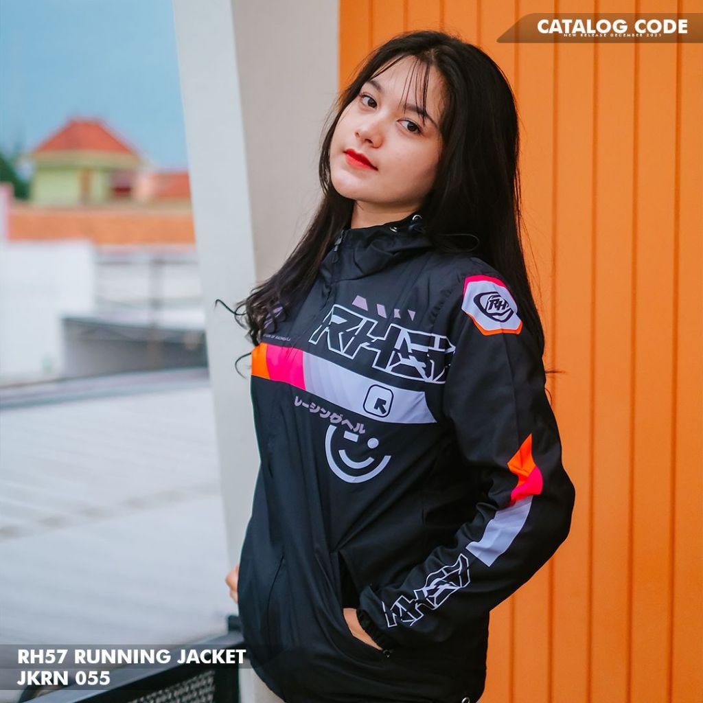 [PROMO JKRN 055 BELI 2 ONGKIR 1 BISA COD] JAKET RUNNING RH57 ORIGINAL JAKET PARASUT RH57 JAKET PARAS