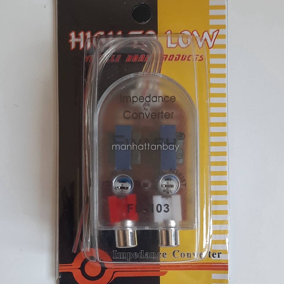 WEM HI to LOW RCA Converter Audio Mobil