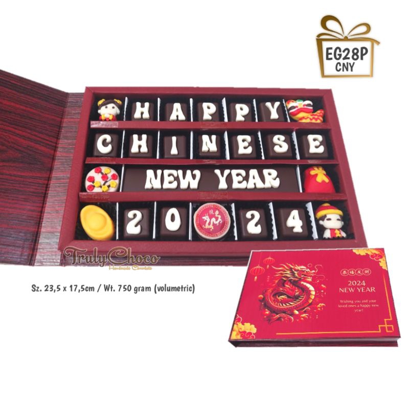 

Trulychoco - Kado Tahun Baru Imlek 2024 - Cokelat Ucapan Imlek