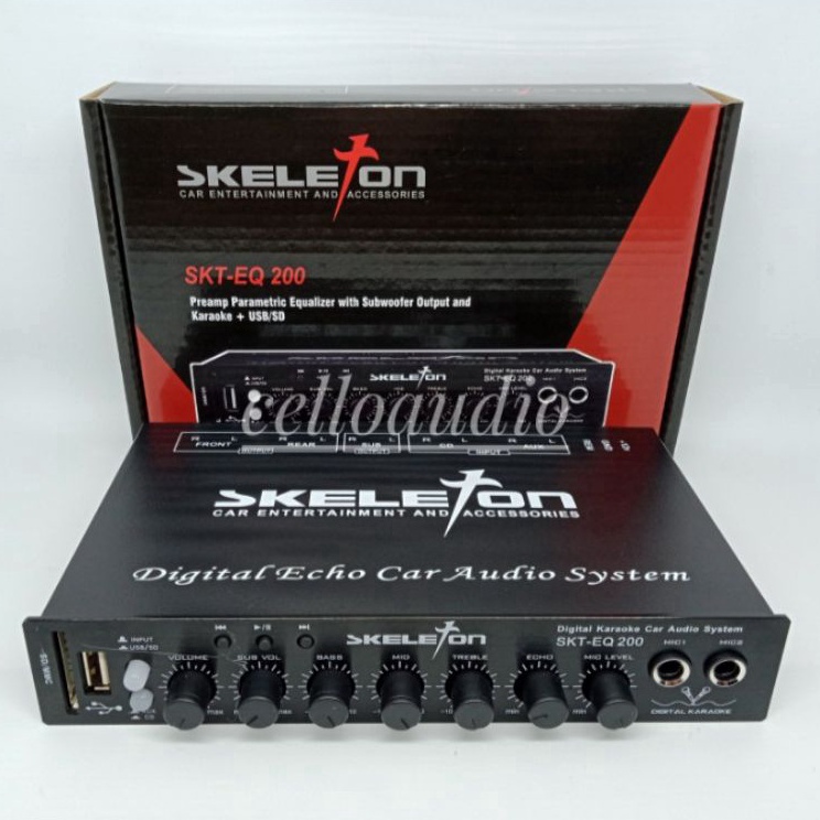 Pre Amp Parametrik Skeleton SKTEQ 2 Audio Pre Amp Mobil SKT EQ2  R