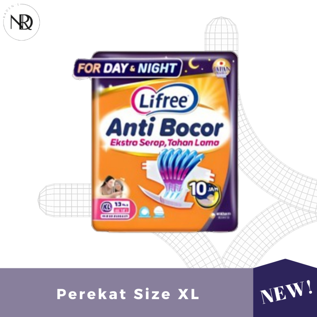 Lifree Popok Perekat Dewasa XL 13 - Popok Dewasa Perekat