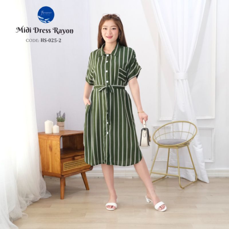 FOREVER SWEET Dress Kancing Depan