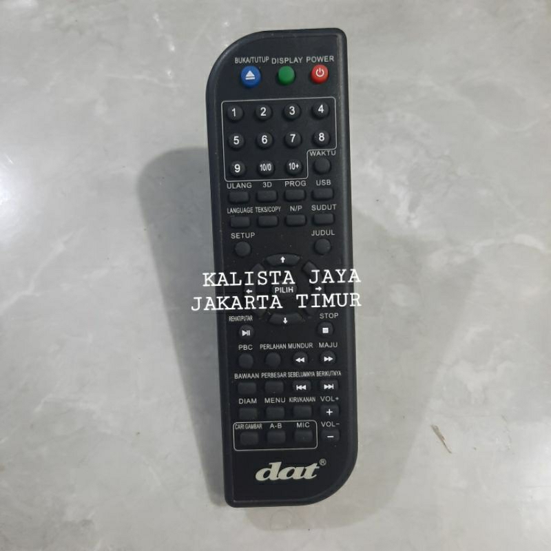 REMOTE REMOT DVD PLAYER DAT ORIGINAL ASLI