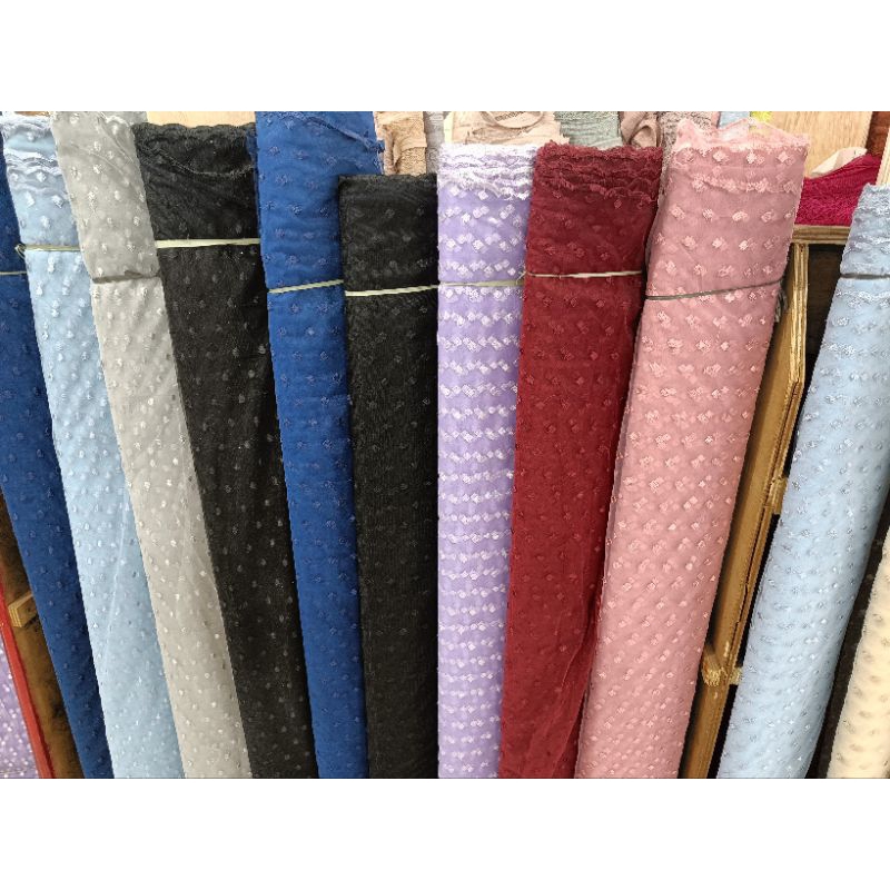 tile DOT kaku Glitter dan non Glitter per setengah meter