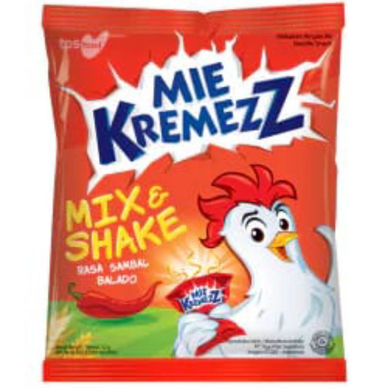 

Snack gurih Mie Kremezz ada 2 varian rasa 1 renceng isi 10 pcs