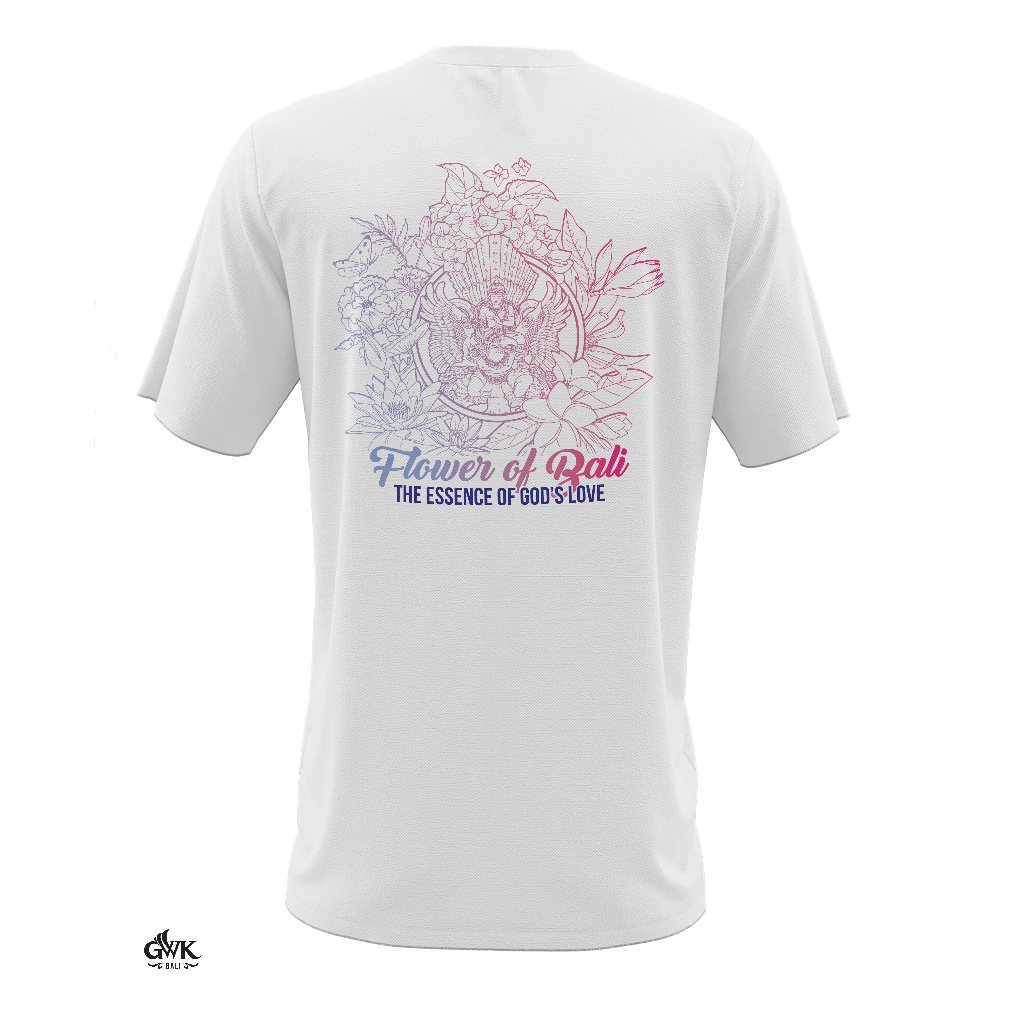 GWK Kaos Flower Of Bali Outline