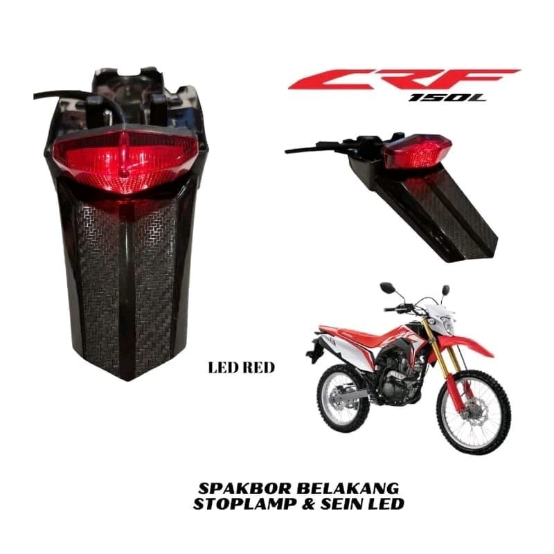 Spakbor crf 150 / undertail motor honda crf 150L  / stoplamp belakang crf 150 led non plat