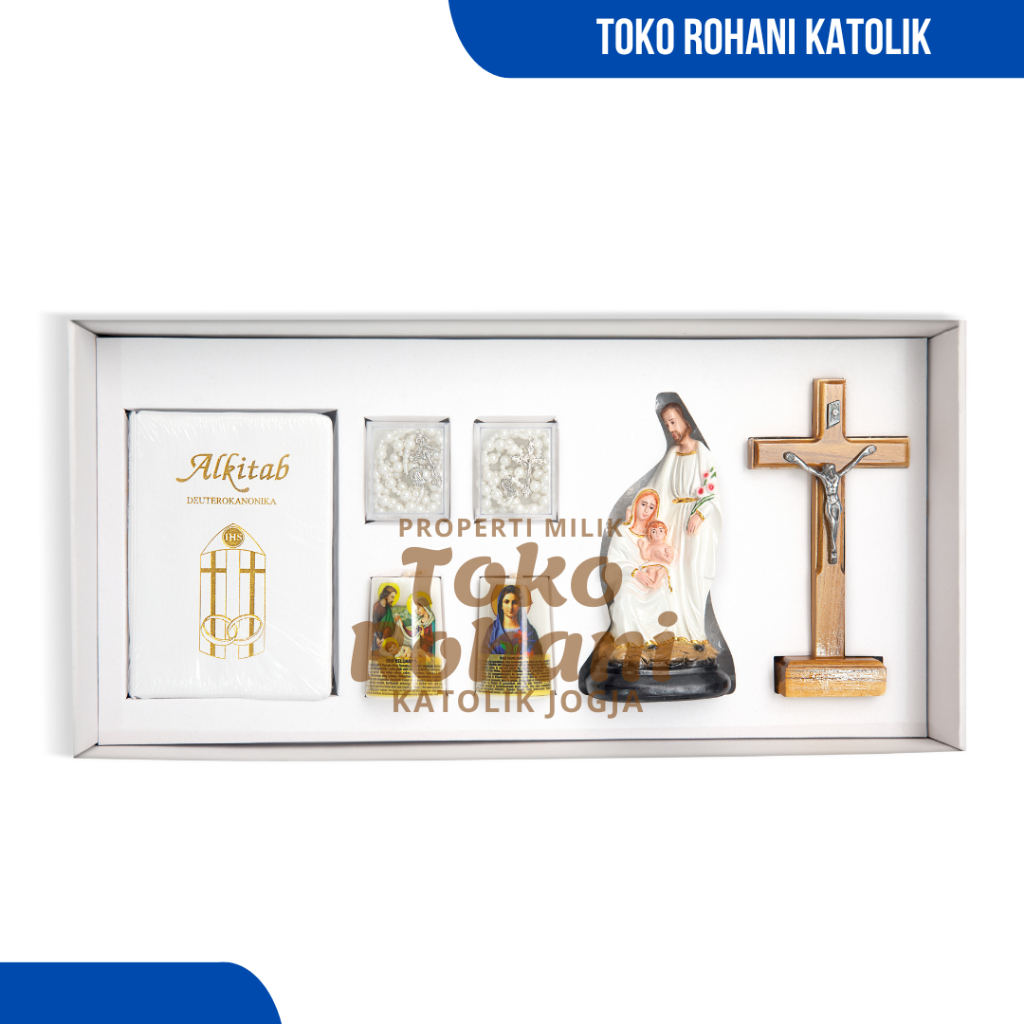 PAKET SESERAHAN PERNIKAHAN KATOLIK + KOTAK CUSTOME PUTIH/ SET HANTARAN PERNIKAHAN KATOLIK / PAKET WE