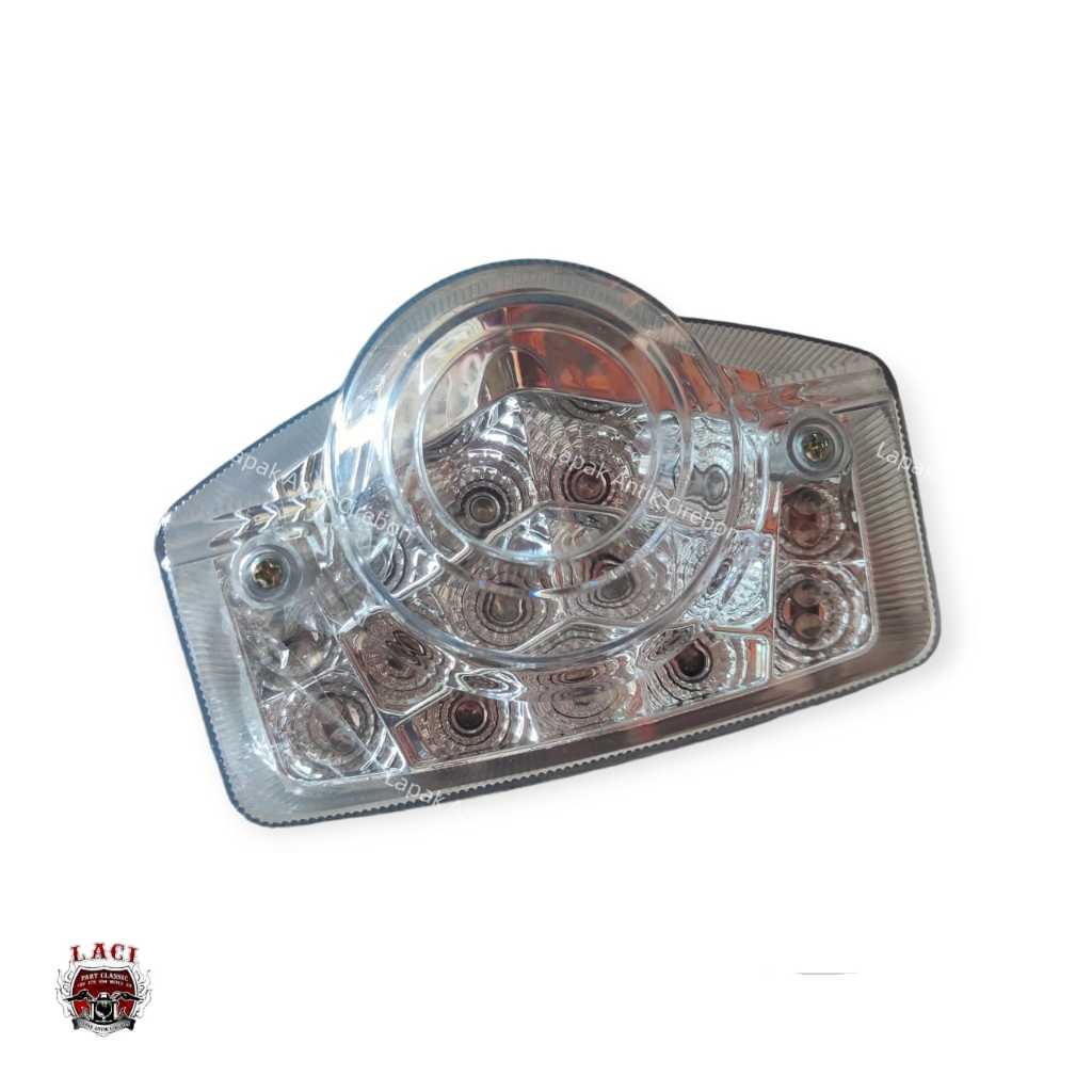 Lampu Belakang Rem Stoplamp CB100 CB125 Benly 110 S90Z Astra Led bening putih