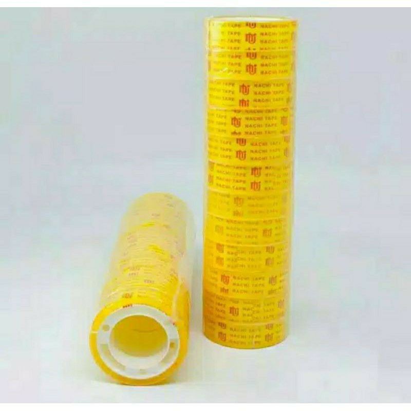 

(1Slop 12PCS) NACHI TAPE 1/2"inch 0,5mm x 10yard Isolasi kecil tipis