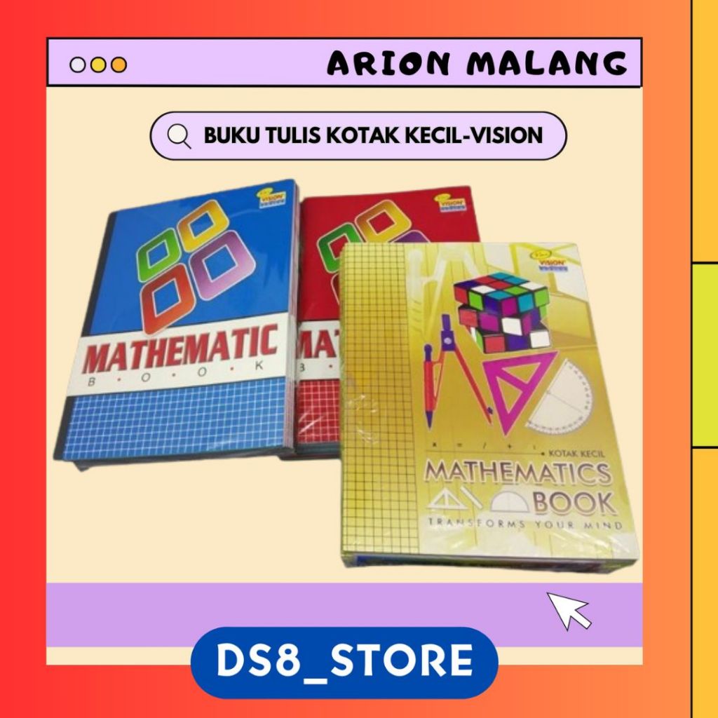 

Buku Tulis KOTAK KECIL 38 lembar VISION [PER-PCS]