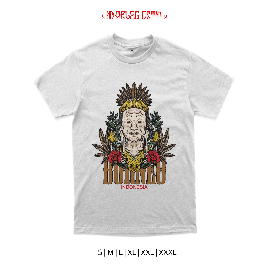 kaos dayak borneo tshirt borneo