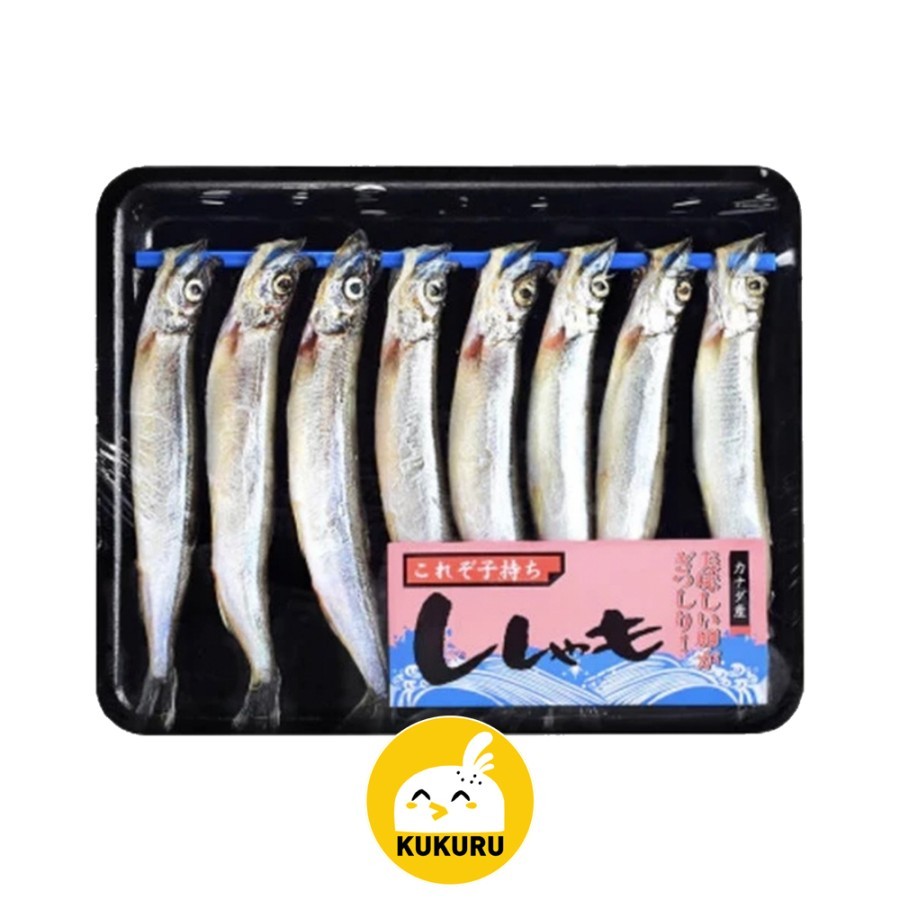 

IKAN SHISAMO / CAPELIN FISH / IKAN CIPUNG PREMIUM FULL TELUR (8 PCS)