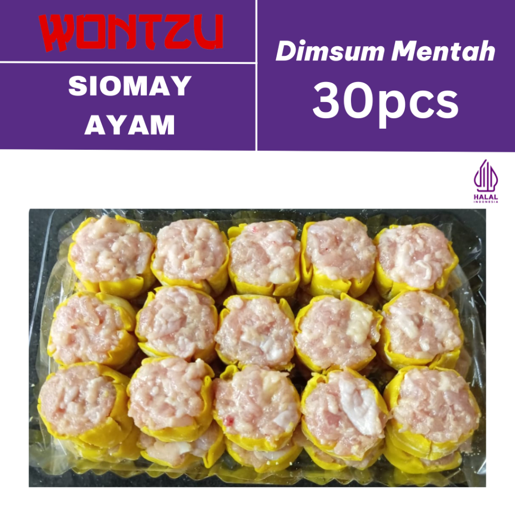 

Dimsum Siomay Ayam Mentah 100% Halal - 30 Pcs (Minimal 24-30 Pcs)