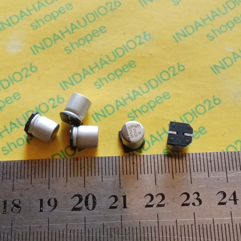 d6.5x8mm 22uf H 50v elko smd kapasitor elco solid capacitor