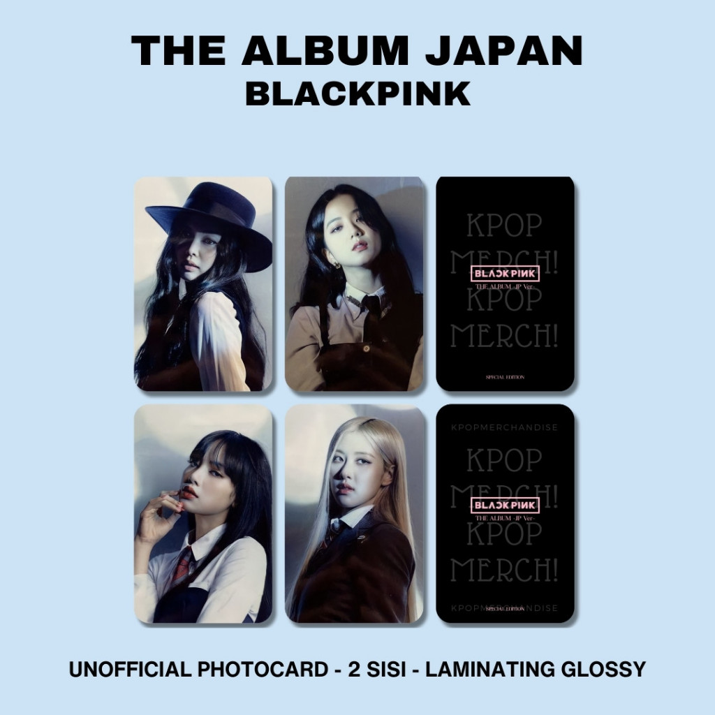 photocard blackpink the album japan pc premium jennie jisoo lisa rose