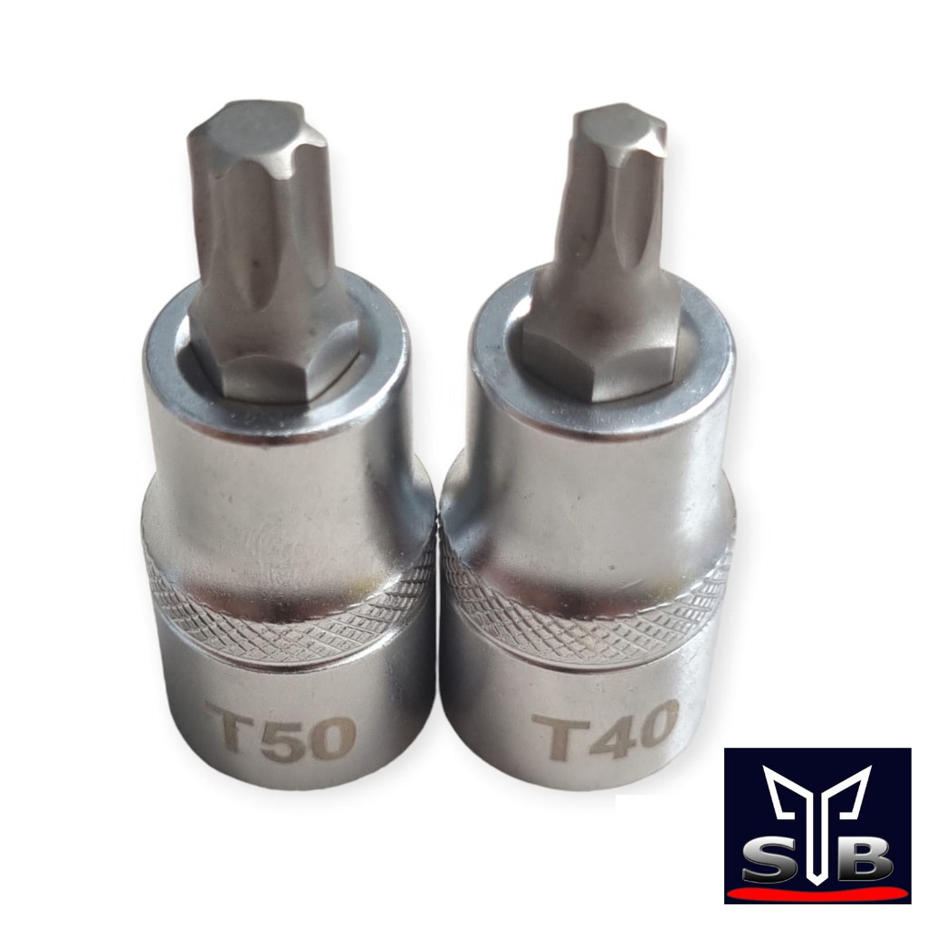 Kunci STARBIT T40 T50 - Mata Sock T40 Dan T50 / Kunci Sock Bintang Starbit Sok 1/2in / Kunci Buka Ca