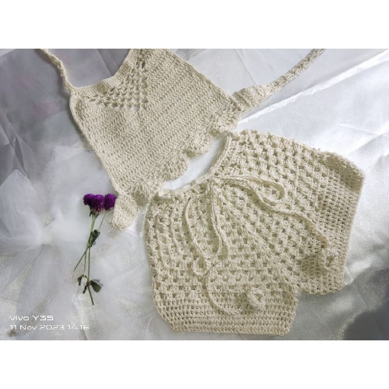 Set bikini rajut anak // crochet bali