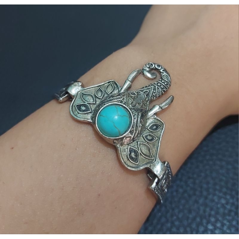 Gelang Gajah Batu Pirus