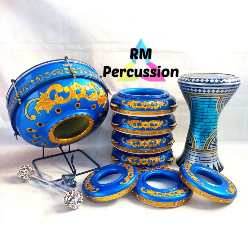 Hadroh Rebana Ukir Jepara 1 Set Lengkap Bas Horeg