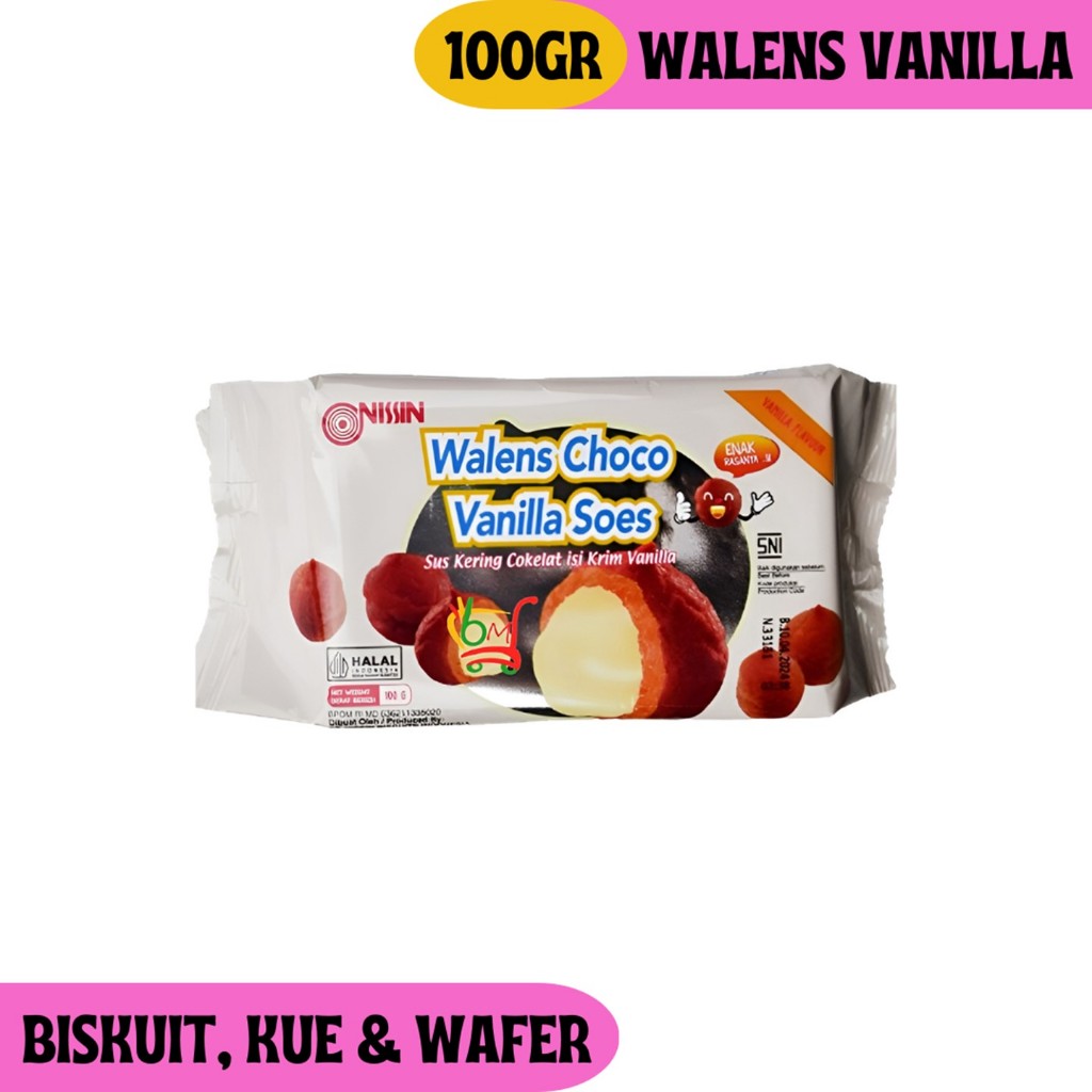 

Walens Soes Vanilla Kue Sus Isi Saus Vanilla Renyah dan Enak