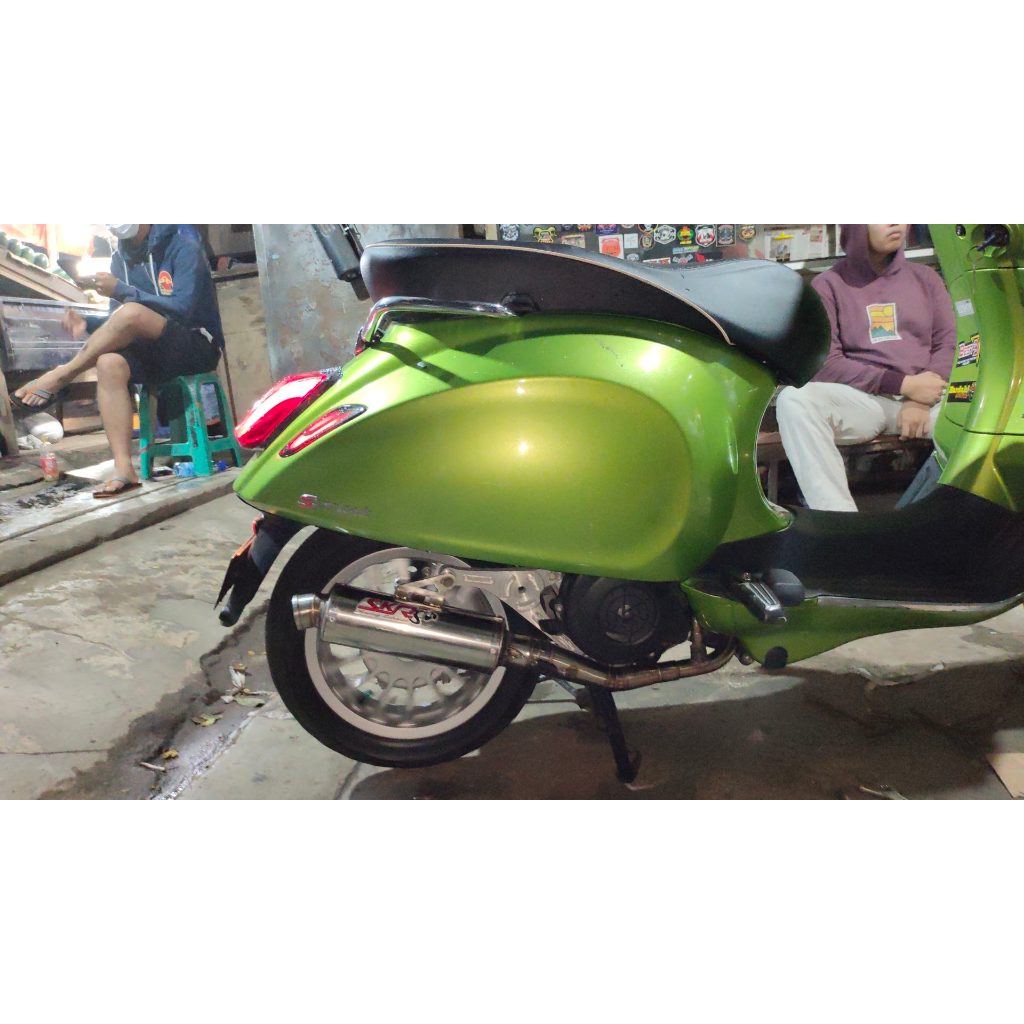 VESPA MATIC. KNALPOT RACING BY SKR RACING EXHAUST