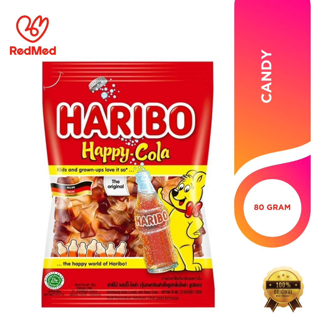 

HARIBO HAPPY COLA 80GR